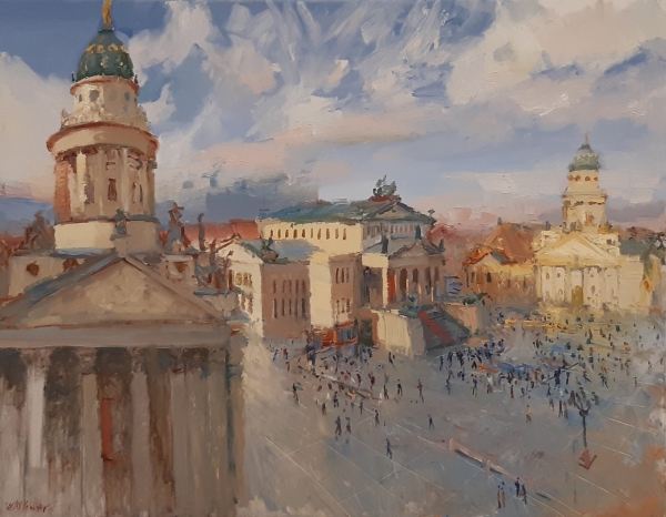 Gendarmenmarkt 31.Januar(Erinnerung an Pissarro)